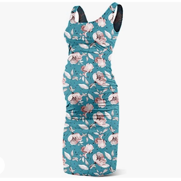 Sleeveless Bodycon Maternity Dress - Picture 2 of 2